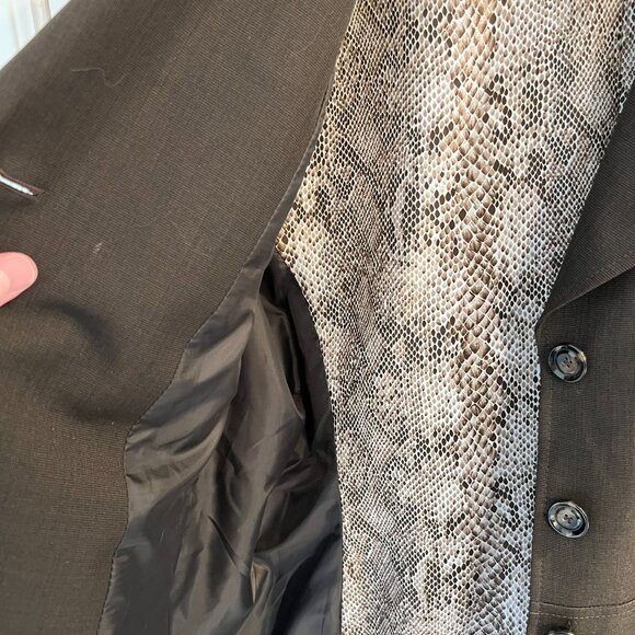 Suit Studio Dark Brown Heathered Pant Suit – Jacket 18 / Pants 18 - Picture 10 of 16